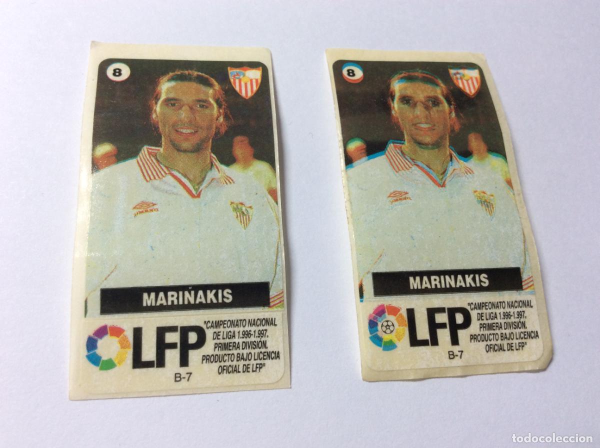 Fu&szlig;ball-Sticker: Marinakis Sevilla CHICLES VIDAL 96 97 1996 1997 La liga de las estrellas