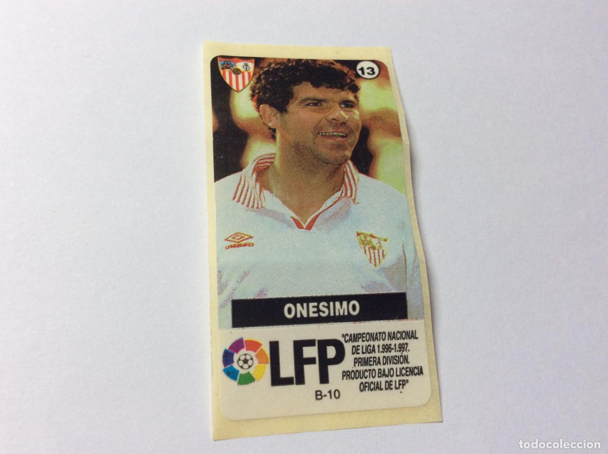 Cromos de F&uacute;tbol: On&eacute;simo Sevilla CHICLES VIDAL 96 97 1996 1997 La liga de las estrellas