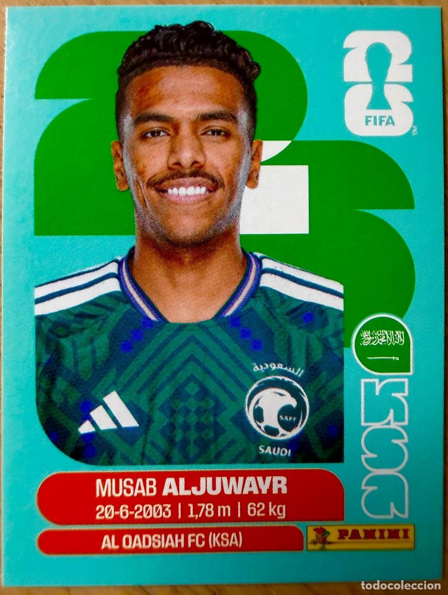 Cromos de F&uacute;tbol: KSA9 KSA 9 ALJUWAYR ARABIA SAUD&Iacute; MUNDIAL FIFA WORLD CUP 2026 26 STICKER CROMO PANINI SIN PEGAR