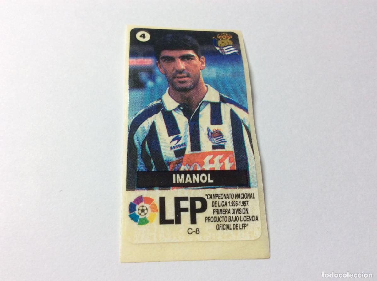 Cromos de F&uacute;tbol: Imanol Real Sociedad CHICLES VIDAL 96 97 1996 1997 La liga de las estrellas