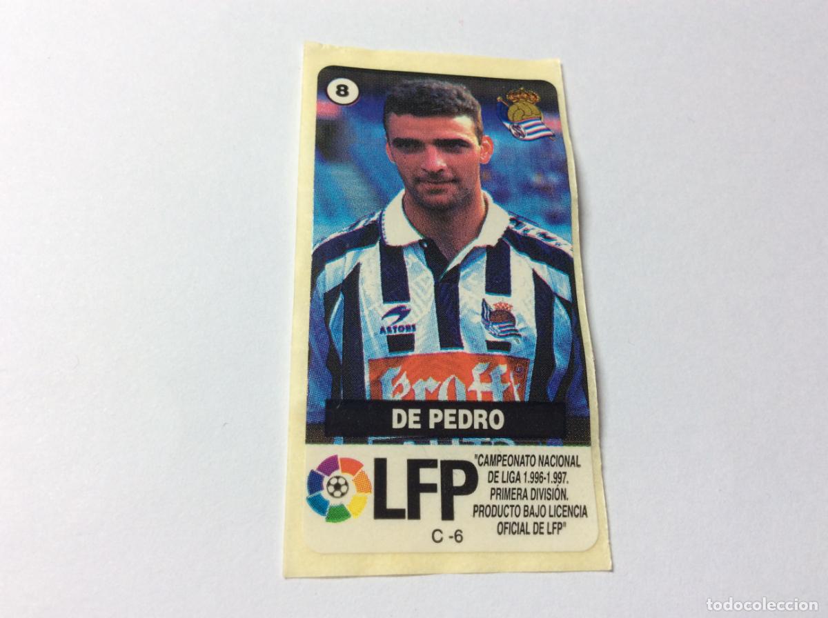 Cromos de F&uacute;tbol: De Pedro Real Sociedad CHICLES VIDAL 96 97 1996 1997 La liga de las estrellas