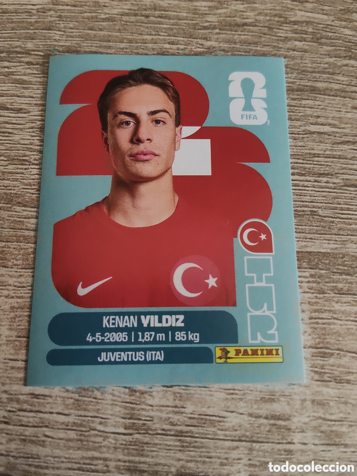 Cromos de F&uacute;tbol: Panini mundial 2026 TUR 20 Kenan Yildiz Turqu&iacute;a