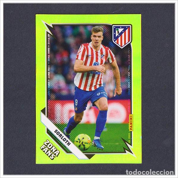 Cromos de F&uacute;tbol: PANINI CLUB 2025 2026 25 26 ATL&Eacute;TICO MADRID SORLOTH KO43 KO 43 ZONA FANS KROMIX COLECCI&Oacute;N LIGA ALBUM