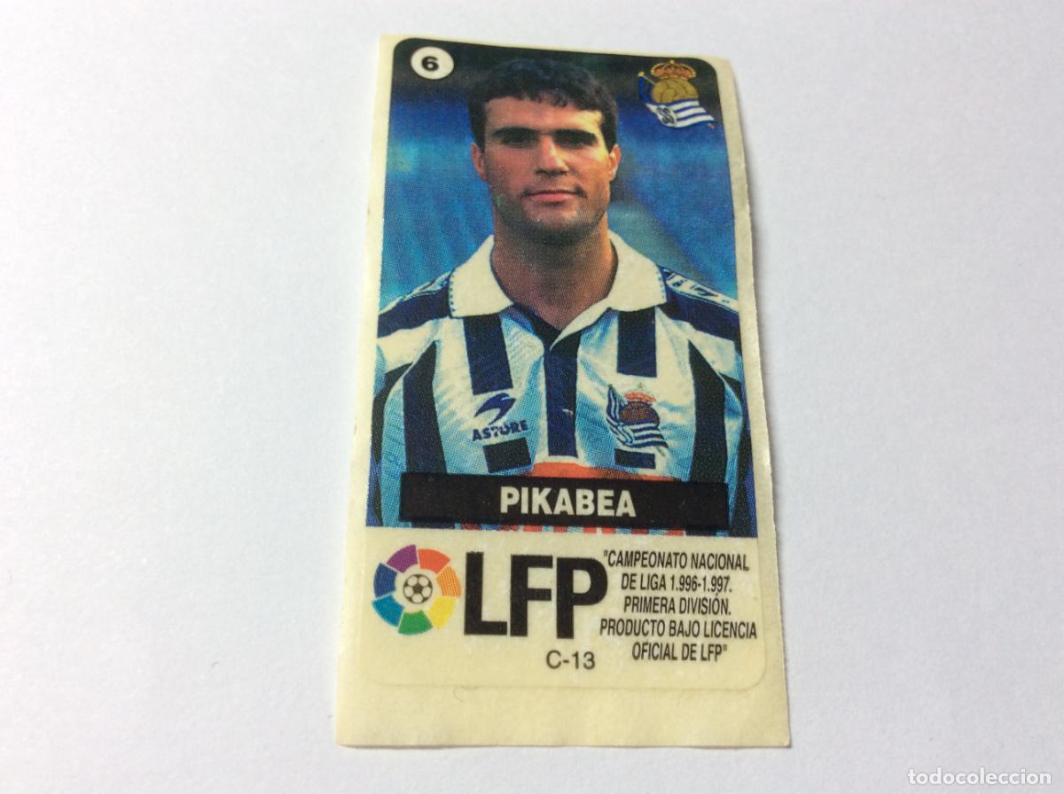 Cromos de F&uacute;tbol: Pikabea Real Sociedad CHICLES VIDAL 96 97 1996 1997 La liga de las estrellas