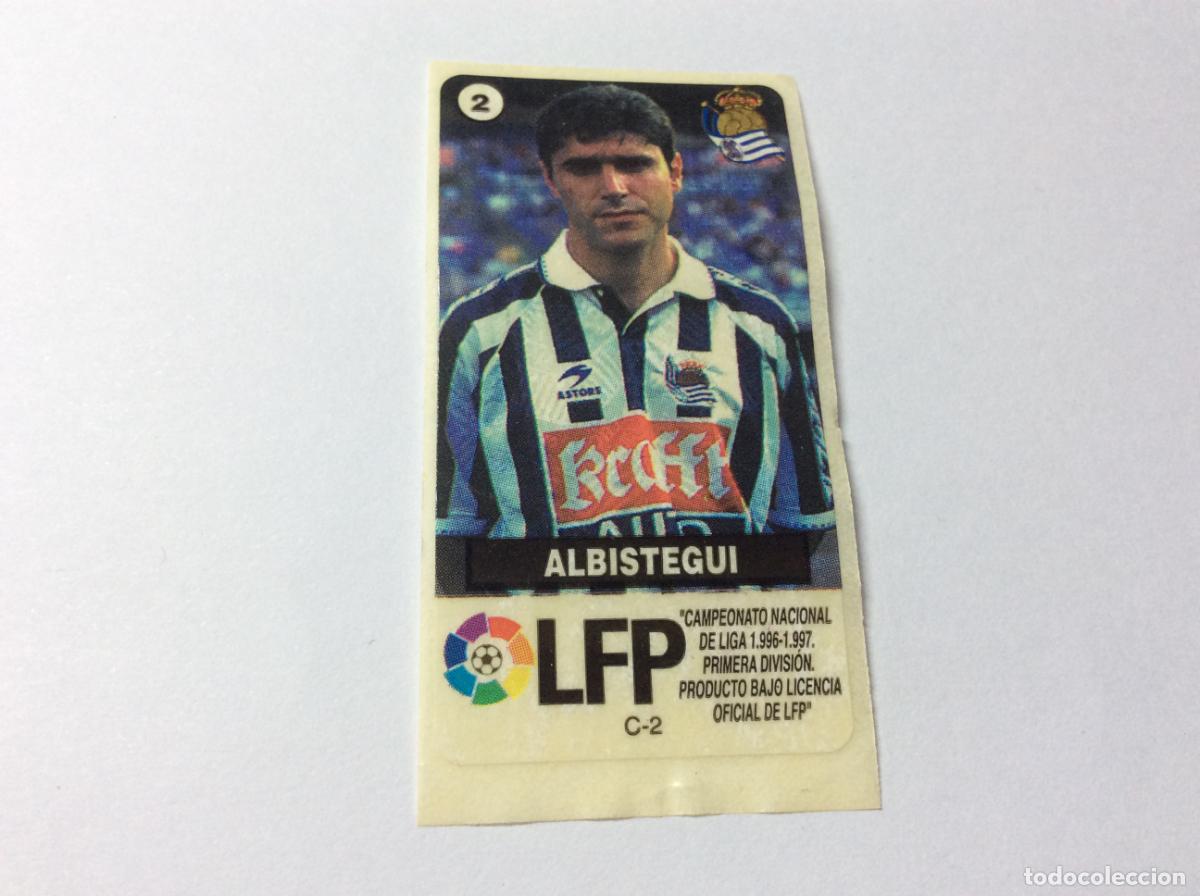 Cromos de F&uacute;tbol: Albistegui Real Sociedad CHICLES VIDAL 96 97 1996 1997 La liga de las estrellas