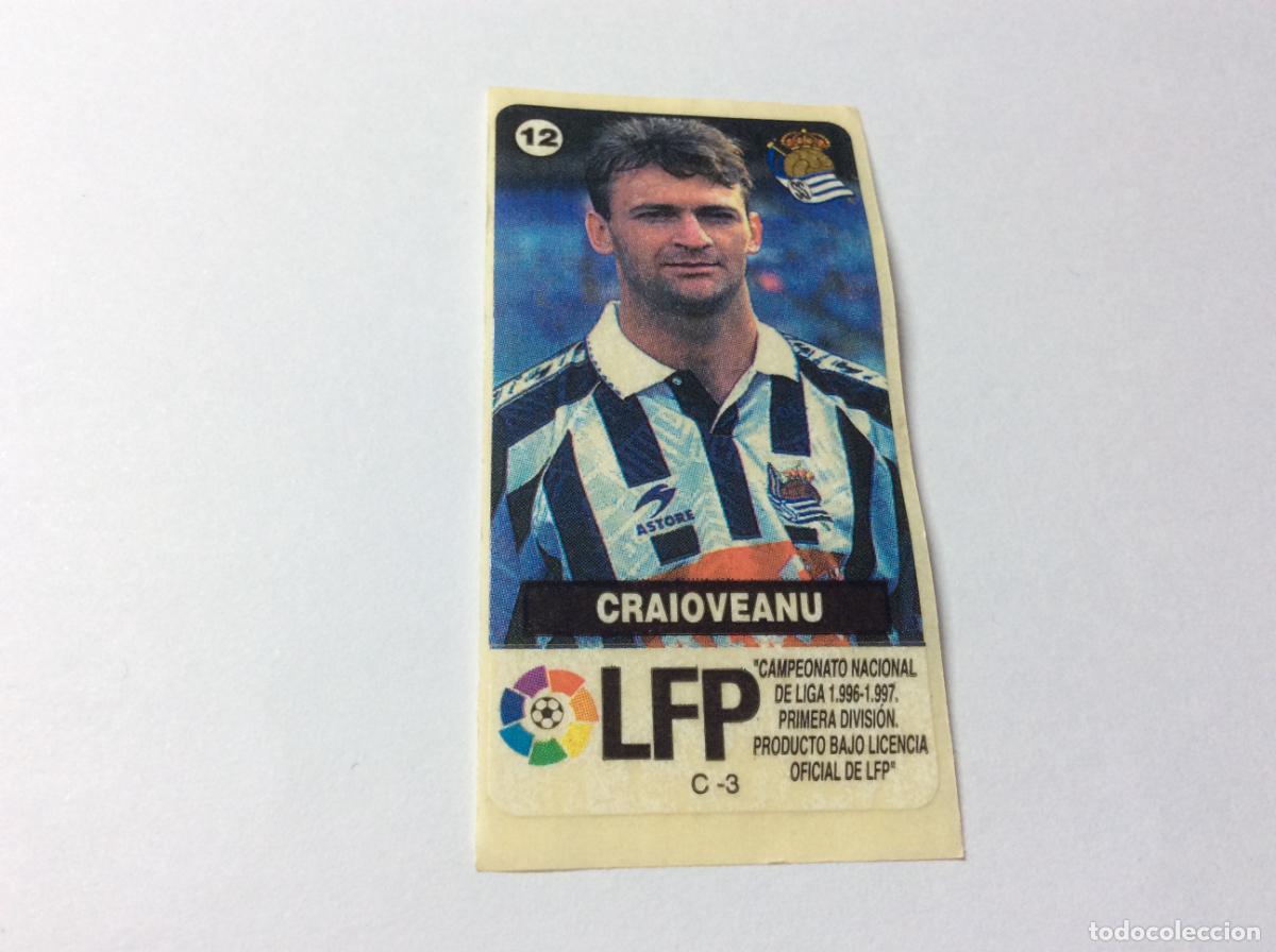 Cromos de F&uacute;tbol: Craioveanu Real Sociedad CHICLES VIDAL 96 97 1996 1997 La liga de las estrellas