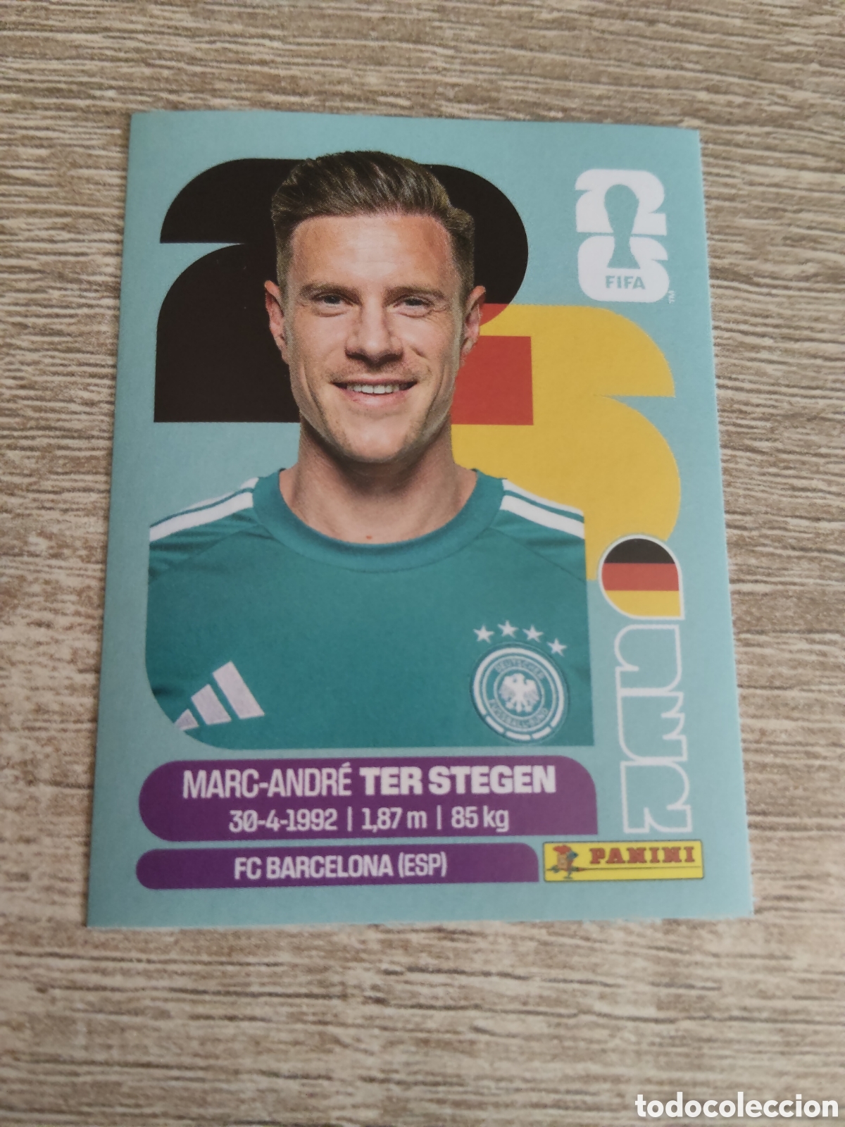 Cromos de F&uacute;tbol: Panini mundial 2026 GER 2 Marc-Andre Ter Stegen Alemania