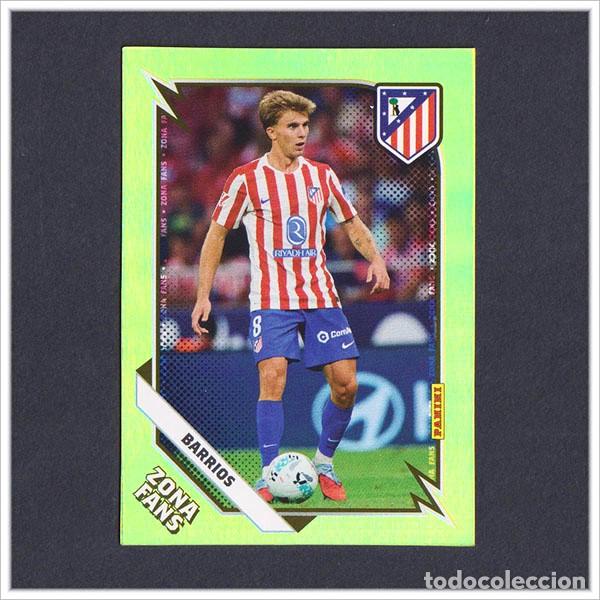 Cromos de F&uacute;tbol: PANINI CLUB 2025 2026 25 26 ATL&Eacute;TICO MADRID BARRIOS KO36 KO 36 ZONA FANS KROMIX LIGA ALBUM COLECCI&Oacute;N