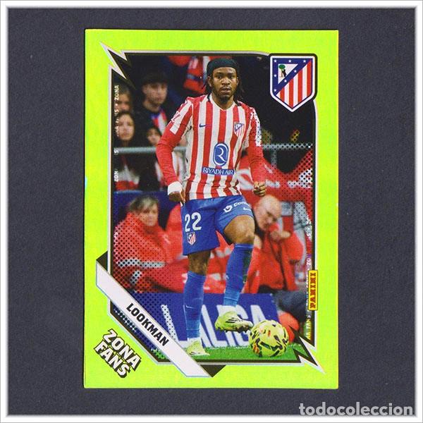 Football Stickers: PANINI CLUB 2025 2026 25 26 ATL&Eacute;TICO MADRID LOOKMAN KO38 KO 38 ZONA FANS KROMIX LIGA ALBUM COLECCI&Oacute;N