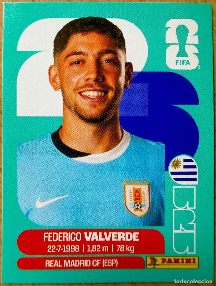 Football Stickers: URU10 URU 10 FEDE VALVERDE URUGUAY MUNDIAL FIFA WORLD CUP 2026 26 STICKER CROMO PANINI SIN PEGAR