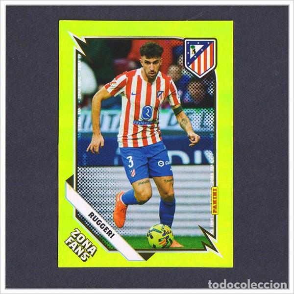 Football Stickers: PANINI CLUB 2025 2026 25 26 ATL&Eacute;TICO MADRID RUGGERI KO34 KO 34 ZONA FANS KROMIX LIGA ALBUM COLECCI&Oacute;N