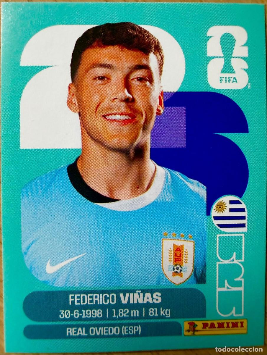Cromos de Futebol: URU18 URU 18 FEDERICO VI&Ntilde;AS URUGUAY MUNDIAL FIFA WORLD CUP 2026 26 STICKER CROMO PANINI SIN PEGAR