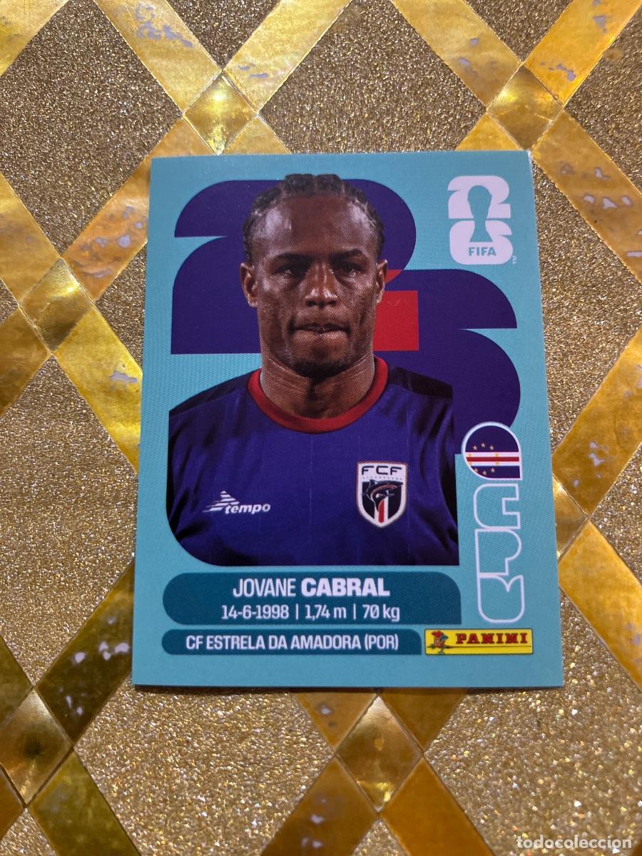 Cromos de F&uacute;tbol: CROMO DE F&Uacute;TBOL NUMERO 16 JOVANE CABRAL CABO VERDE MUNDIAL 2026 MEXICO-EEUU-CANADA PANINI !