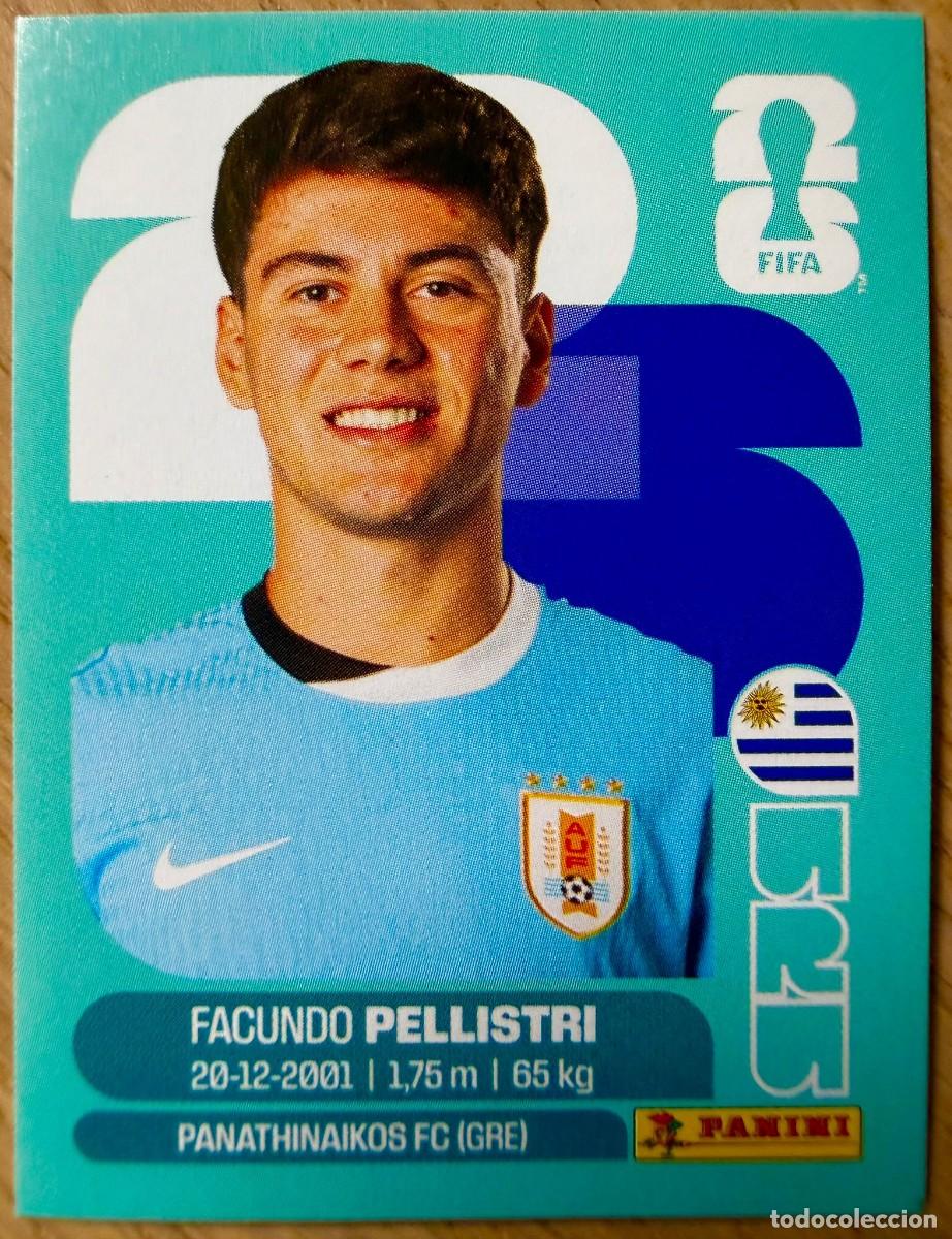 Cromos de F&uacute;tbol: URU20 URU 20 PELLISTRI URUGUAY MUNDIAL FIFA WORLD CUP 2026 26 STICKER CROMO PANINI SIN PEGAR