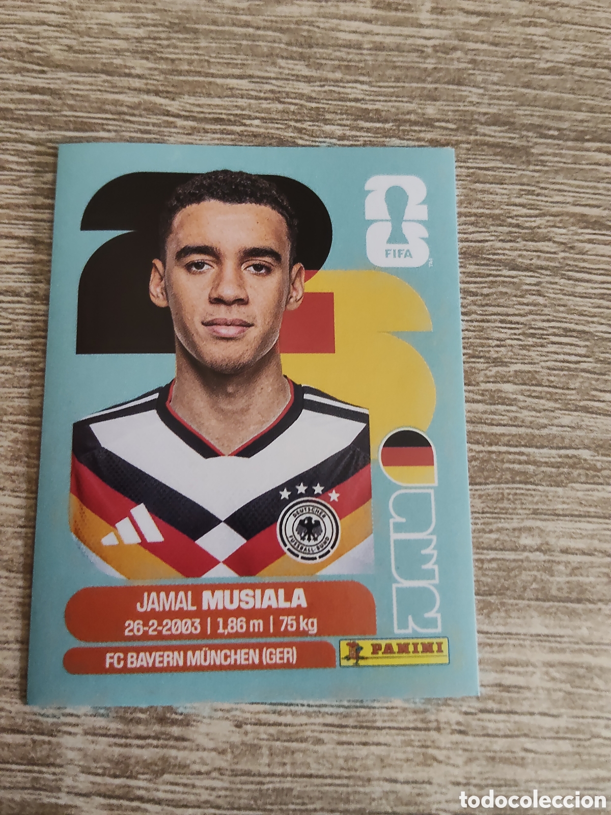 Cromos de F&uacute;tbol: Panini mundial 2026 GER 15 Jamal Musiala Alemania