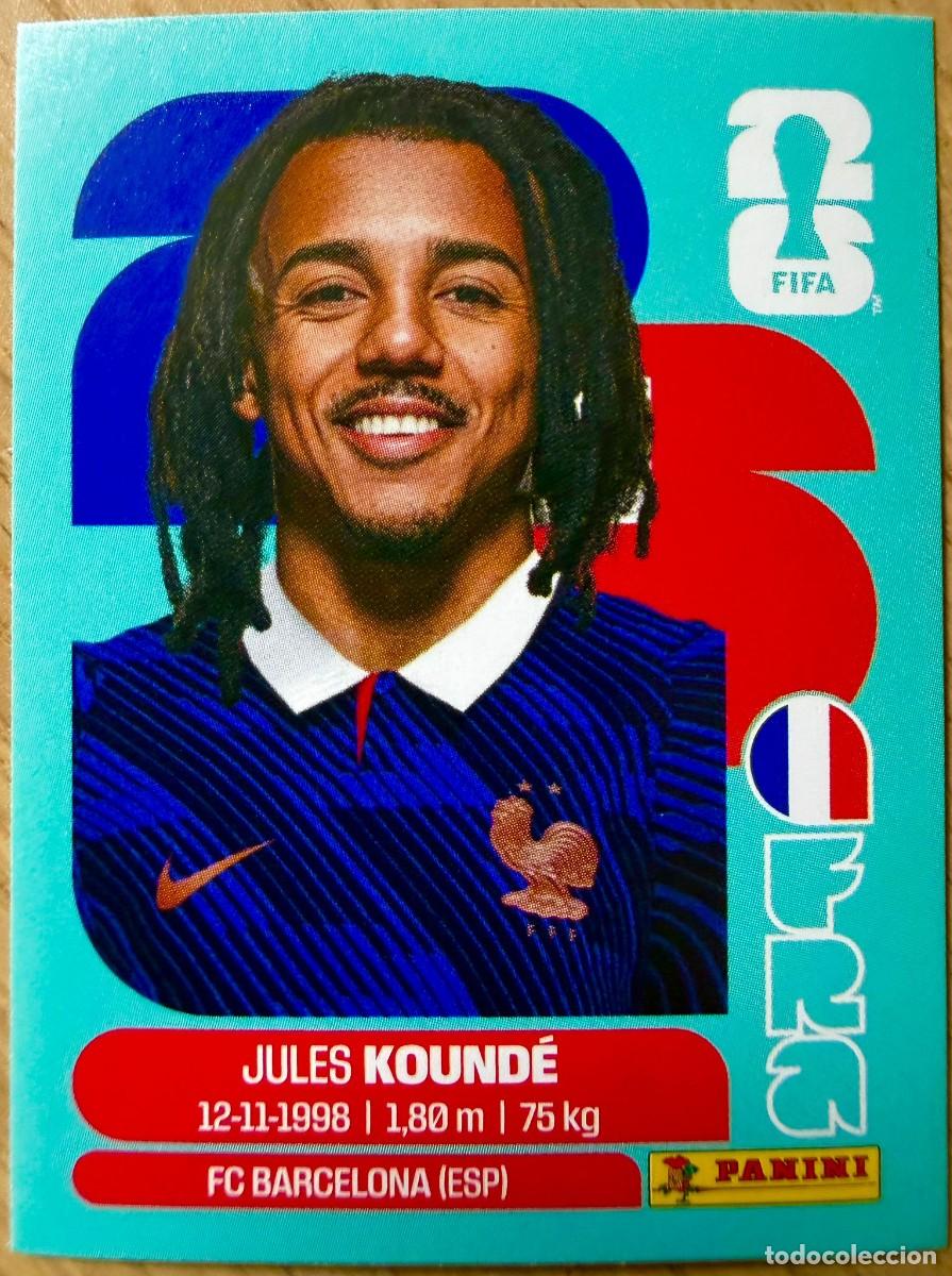 Cromos de F&uacute;tbol: FRA5 FRA 5 JULES KOUNDE FRANCIA MUNDIAL FIFA WORLD CUP 2026 26 STICKER CROMO PANINI SIN PEGAR