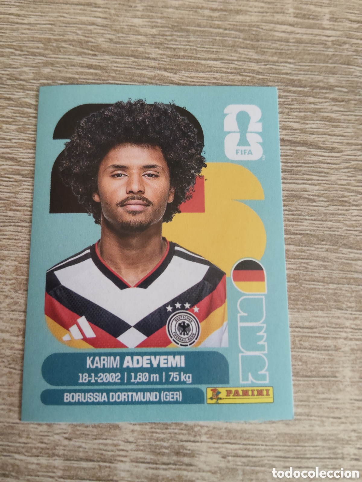 Cromos de F&uacute;tbol: Panini mundial 2026 GER 19 Karim Adeyemi Alemania