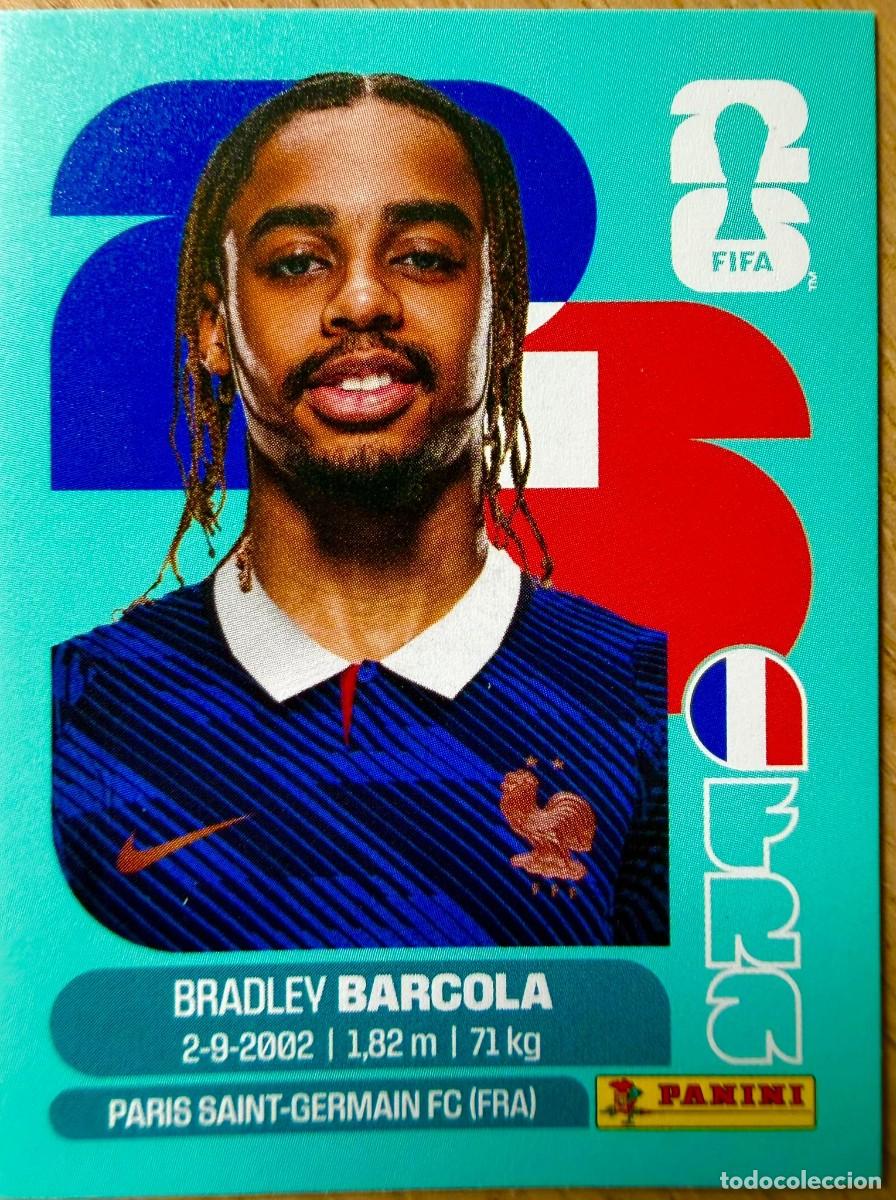 Cartes &agrave; collectionner de Football: FRA16 FRA 16 BARCOLA FRANCIA MUNDIAL FIFA WORLD CUP 2026 26 STICKER CROMO PANINI SIN PEGAR
