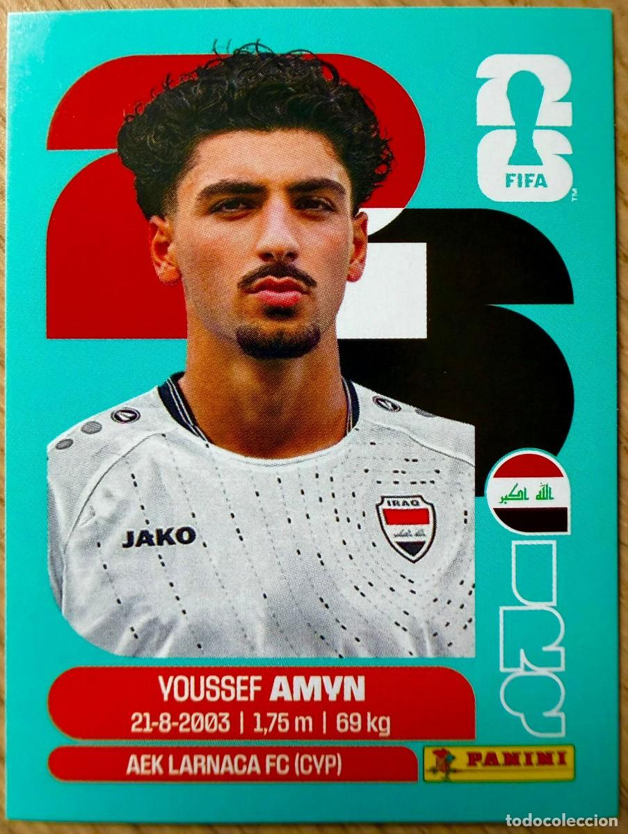 Cromos de F&uacute;tbol: IRQ14 IRQ 14 AMYN IRAQ MUNDIAL FIFA WORLD CUP 2026 26 STICKER CROMO PANINI SIN PEGAR