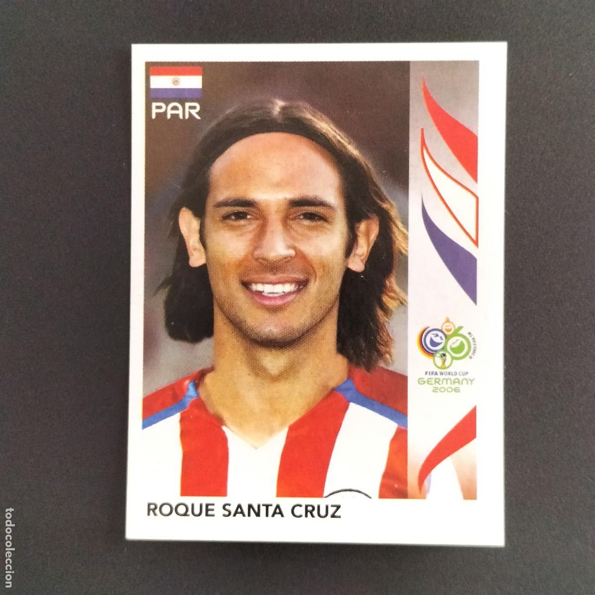 Cromos de F&uacute;tbol: 129 ROQUE SANTA CRUZ PARAGUAY CROMOS FIFA WORLD CUP GERMANY 2006 MUNDIAL ALEMANIA PANINI