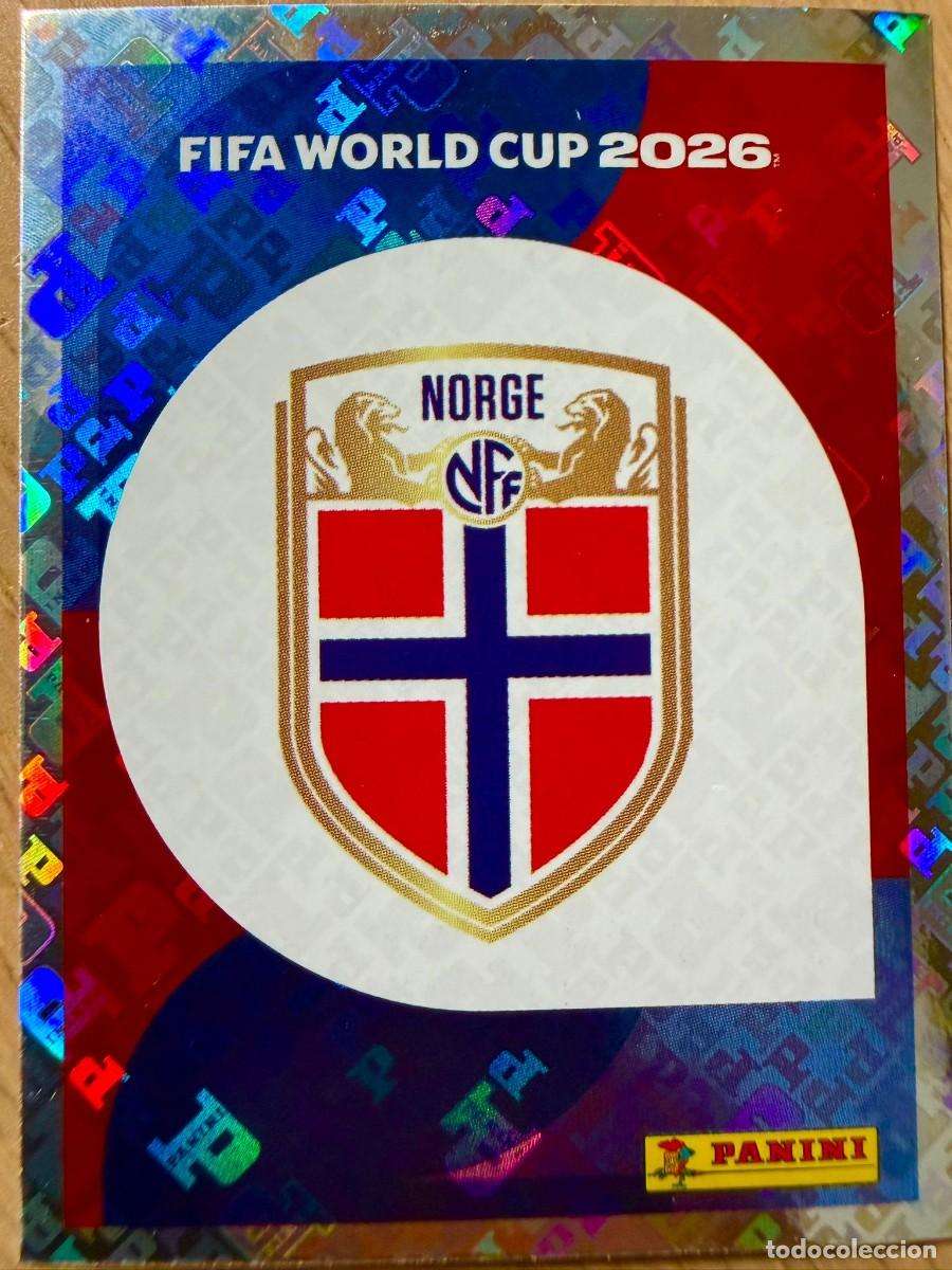 Cromos de F&uacute;tbol: NOR1 NOR 1 ESCUDO NORUEGA MUNDIAL FIFA WORLD CUP 2026 26 STICKER CROMO PANINI SIN PEGAR