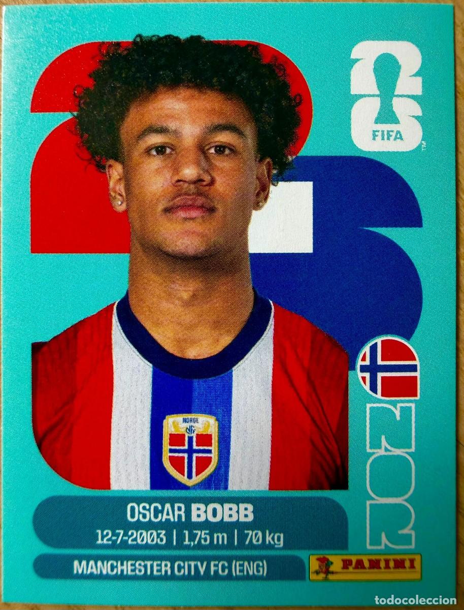 Football Stickers: NOR20 NOR 20 OSCAR BOBB NORUEGA MUNDIAL FIFA WORLD CUP 2026 26 STICKER CROMO PANINI SIN PEGAR
