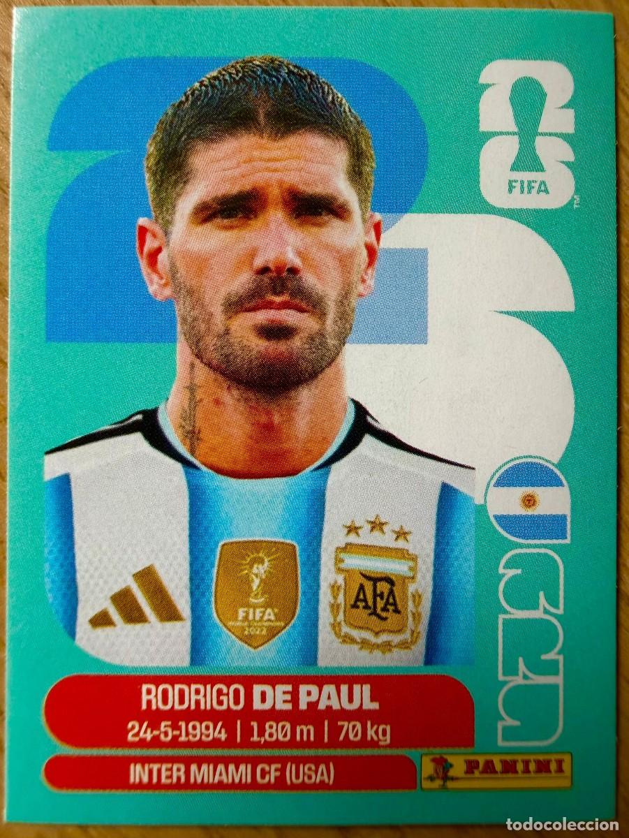 Football Stickers: ARG10 ARG 10 DE PAUL ARGENTINA MUNDIAL FIFA WORLD CUP 2026 26 STICKER CROMO PANINI SIN PEGAR