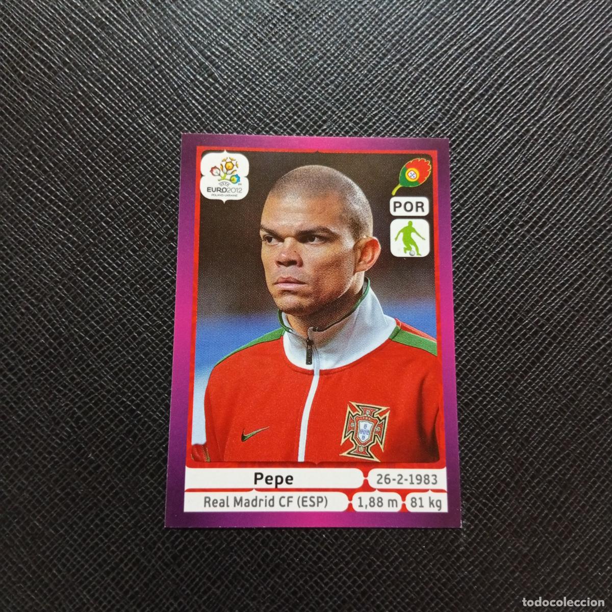 Football Stickers: 261 PEPE PORTUGAL PANINI EUROCOPA POLONIA 2012 CROMO FUTBOL EURO 12 - SIN PEGAR - A21 PG1