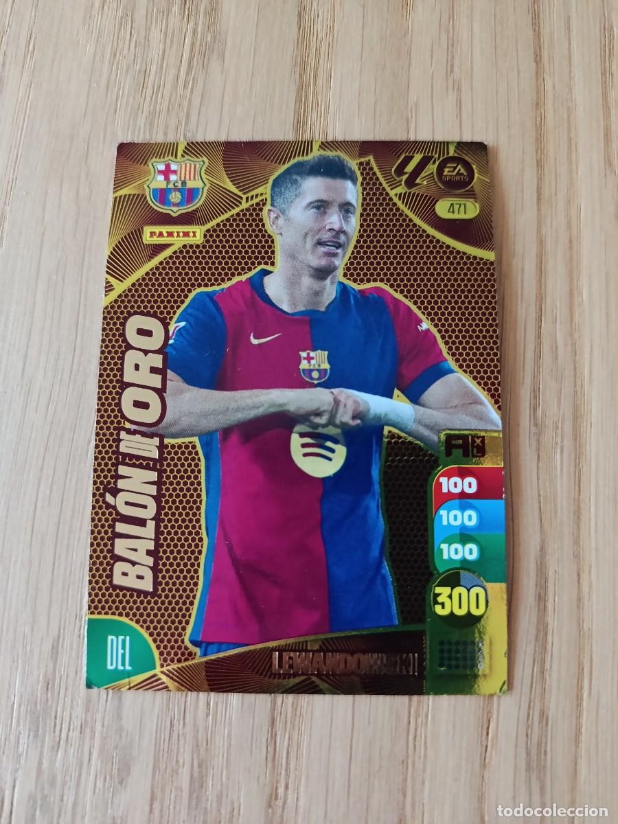 Football Stickers: Lewandowski bal&oacute;n de oro Adrenalyn XL