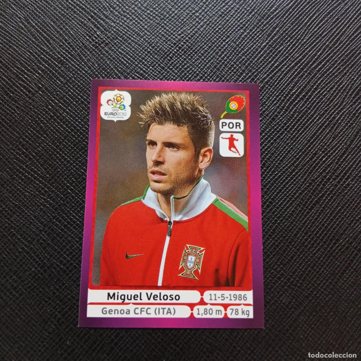 Football Stickers: 270 MIGUEL VELOSO PORTUGAL PANINI EUROCOPA POLONIA 2012 CROMO FUTBOL EURO 12 - SIN PEGAR - A21 PG19