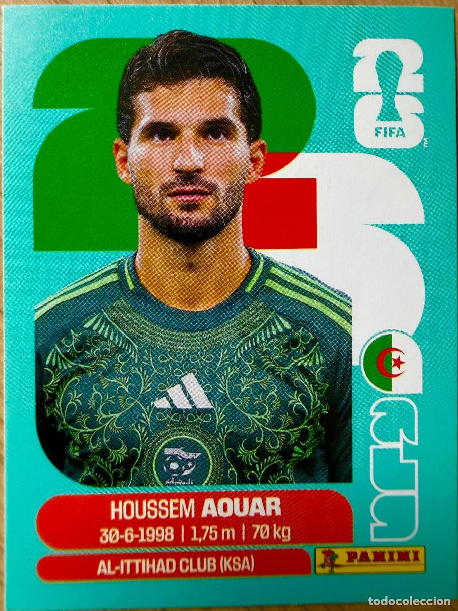 Cromos de F&uacute;tbol: ALG9 ALG 9 AOUAR ARGELIA MUNDIAL FIFA WORLD CUP 2026 26 STICKER CROMO PANINI SIN PEGAR