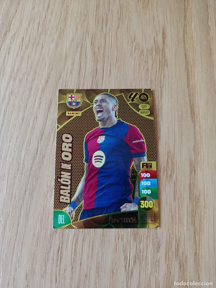 Cromos de F&uacute;tbol: Raphinha bal&oacute;n de oro la liga Adrenalyn XL