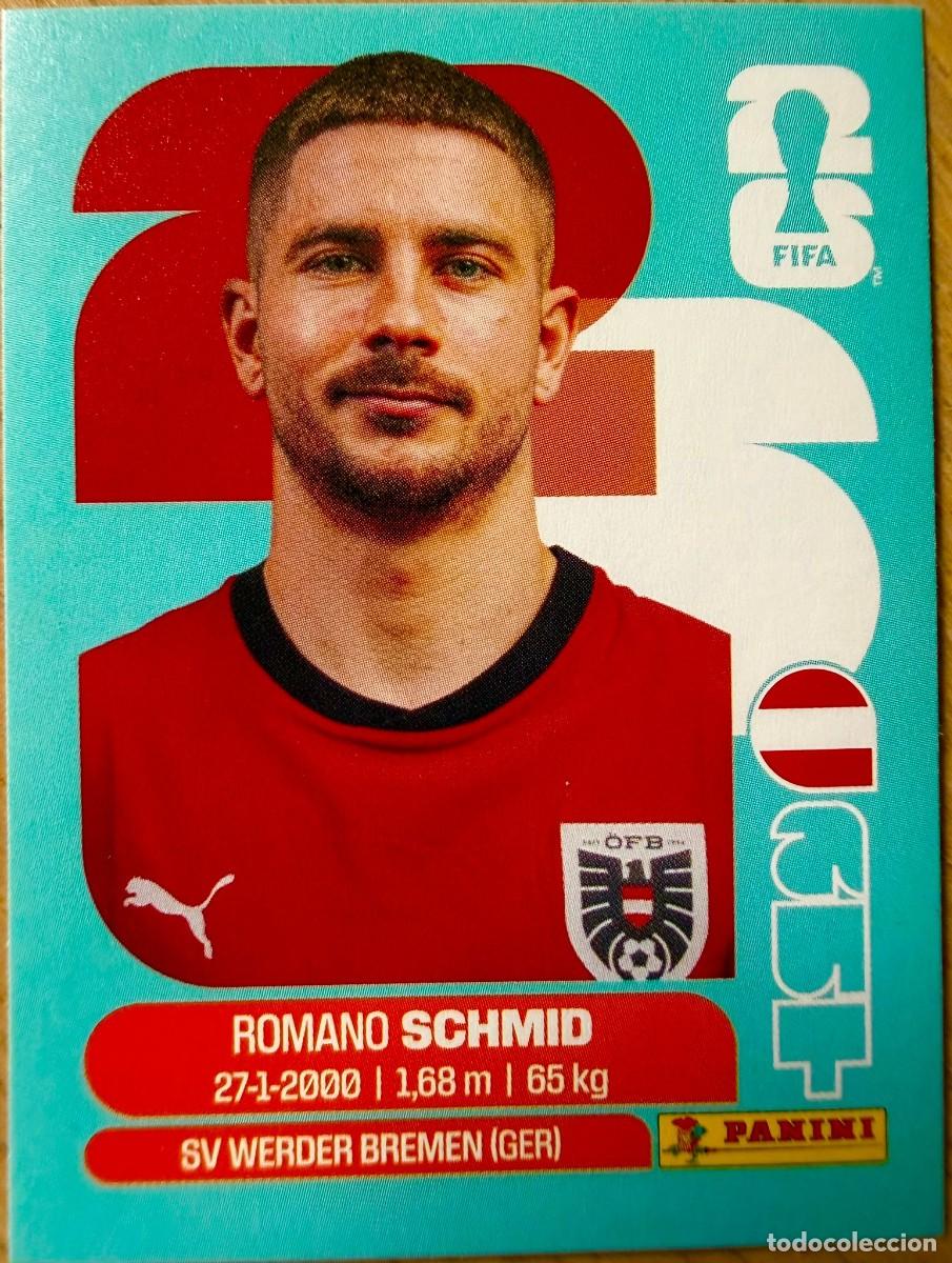 Cromos de F&uacute;tbol: AUT16 AUT 16 SCHMID AUSTRIA MUNDIAL FIFA WORLD CUP 2026 26 STICKER CROMO PANINI SIN PEGAR