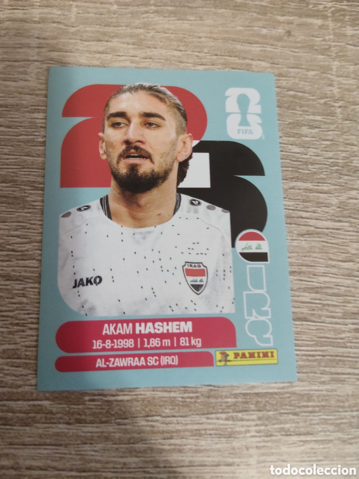 Cromos de F&uacute;tbol: Panini mundial 2026 IRQ 5 Akam Hashem Iraq