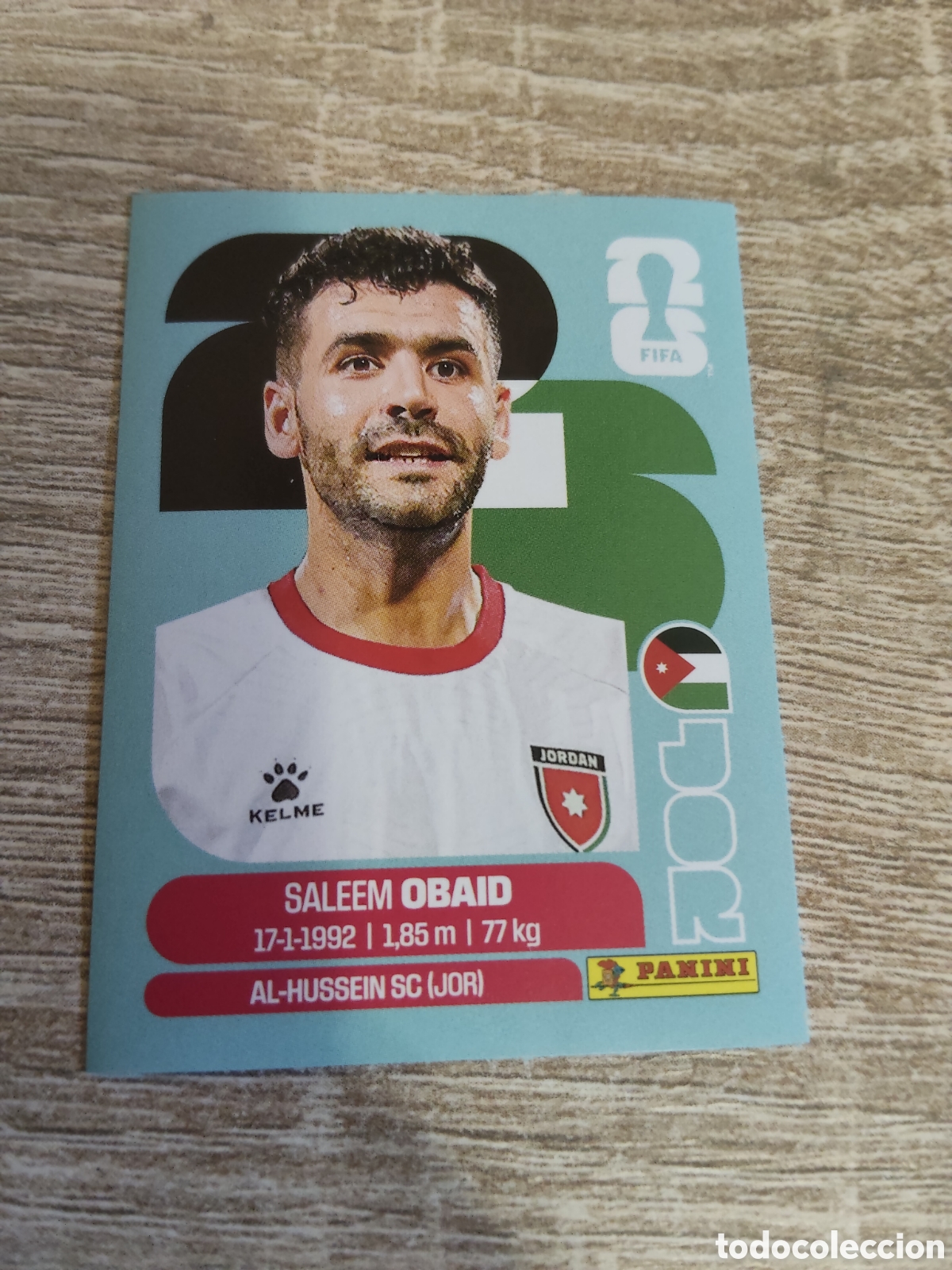 Fu&szlig;ball-Sticker: Panini mundial 2026 JOR 7 Saleem Obaid Jordania