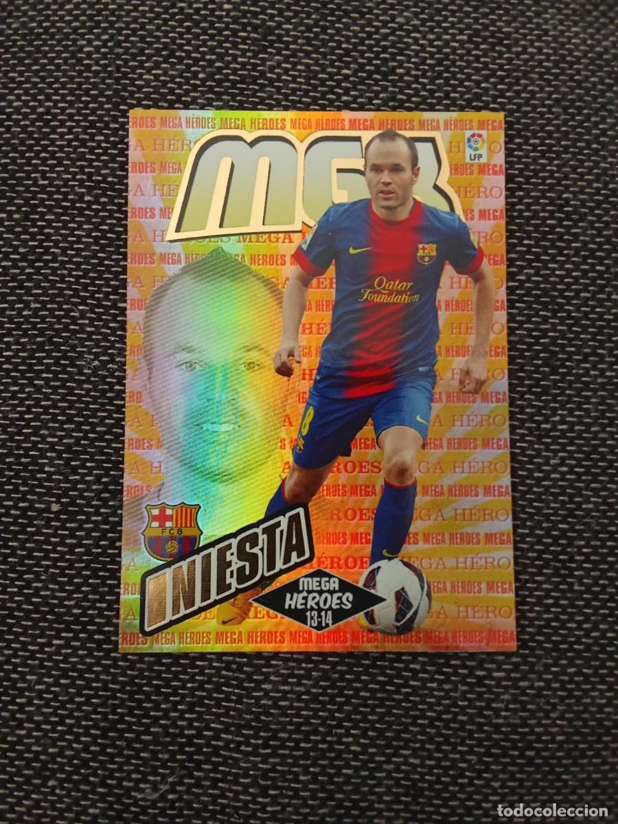 Fu&szlig;ball-Sticker: 389 Iniesta FC Barcelona mega h&eacute;roes megacracks 2013-14
