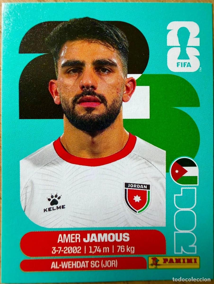 Fu&szlig;ball-Sticker: JOR14 JOR 14 JAMOUS JORDANIA MUNDIAL FIFA WORLD CUP 2026 26 STICKER CROMO PANINI SIN PEGAR