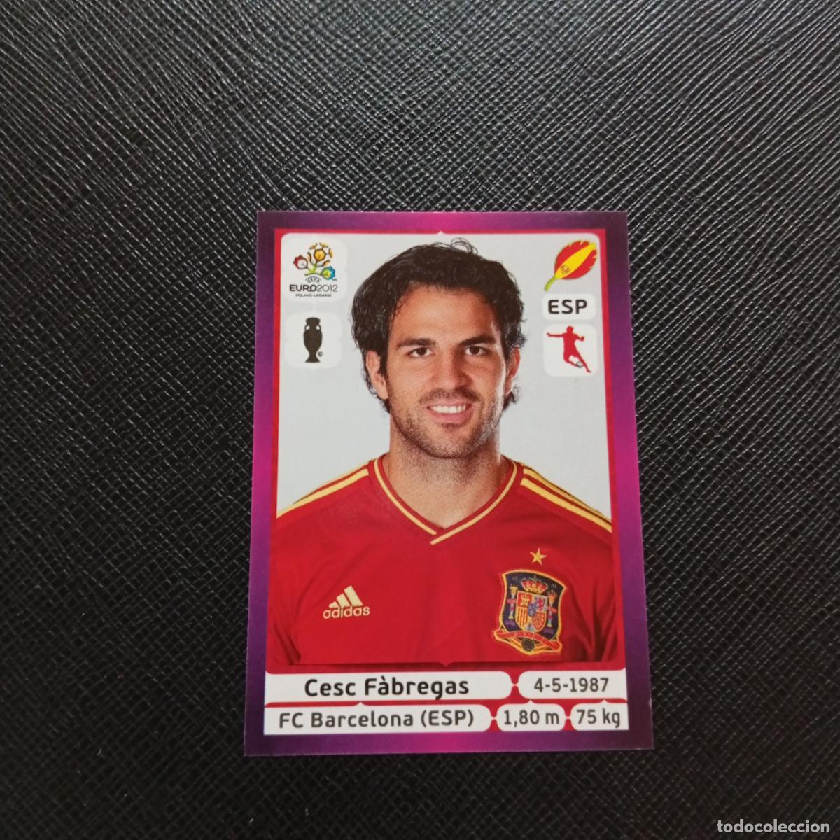 Fu&szlig;ball-Sticker: 298 CESC FABREGAS ESPA&Ntilde;A PANINI EUROCOPA POLONIA 2012 CROMO FUTBOL EURO 12 - SIN PEGAR - A21 PG19
