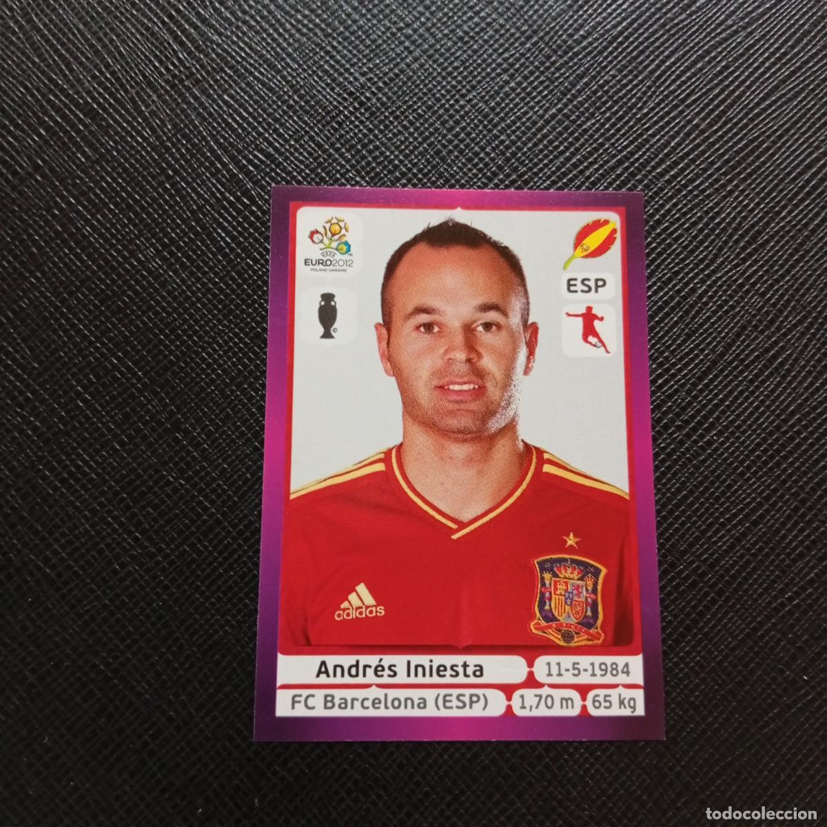 Fu&szlig;ball-Sticker: 299 INIESTA ESPA&Ntilde;A PANINI EUROCOPA POLONIA 2012 CROMO FUTBOL EURO 12 - SIN PEGAR - A21 PG19