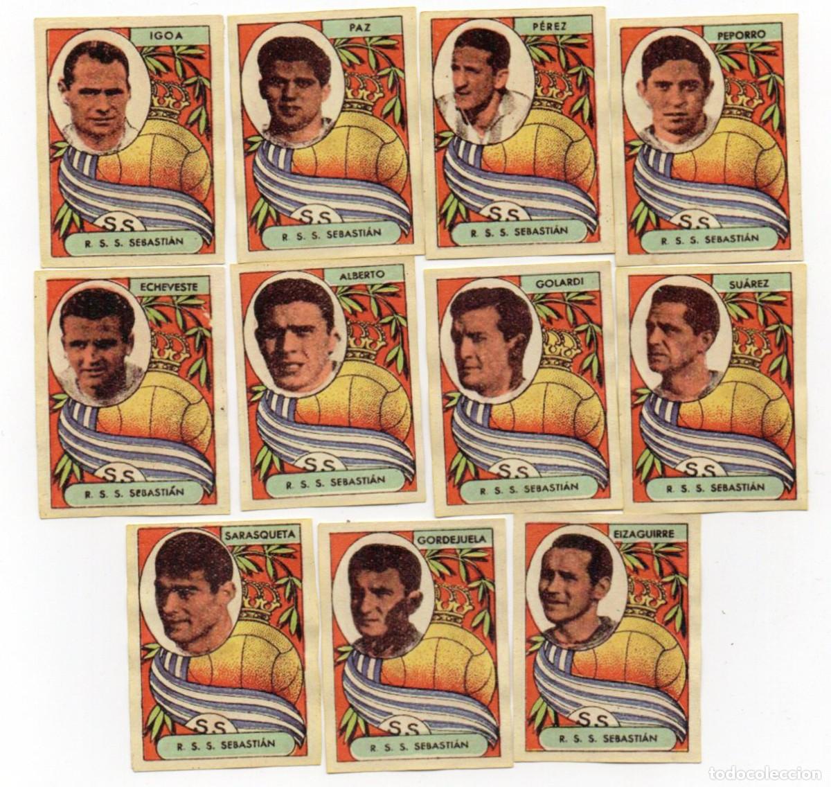Football Stickers: REAL SOCIEDAD,1955, DE FARMACIA SERRA