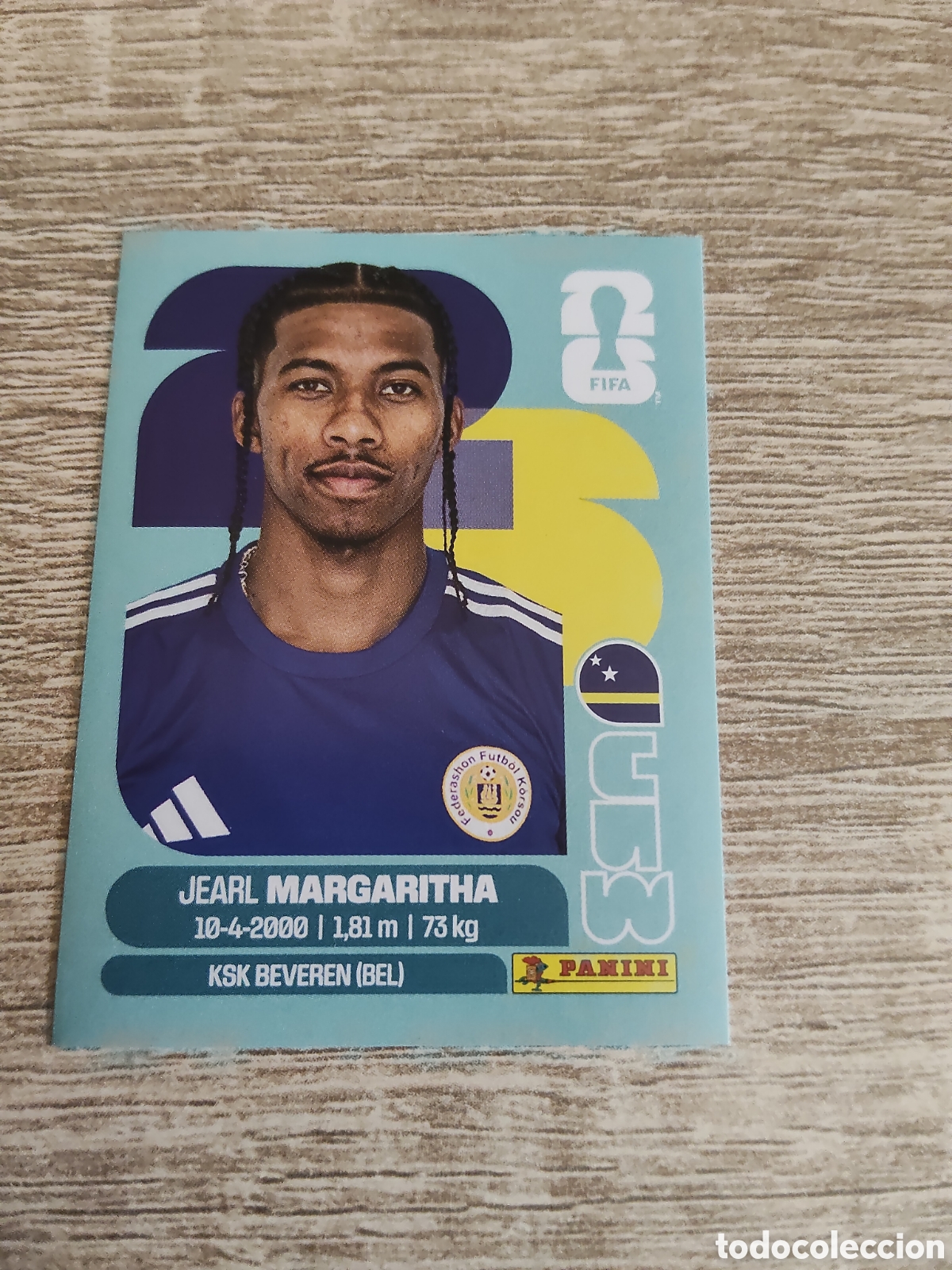 Fu&szlig;ball-Sticker: Panini mundial 2026 CUW 16 Jearl Margaritha Curazao/Cura&ccedil;ao