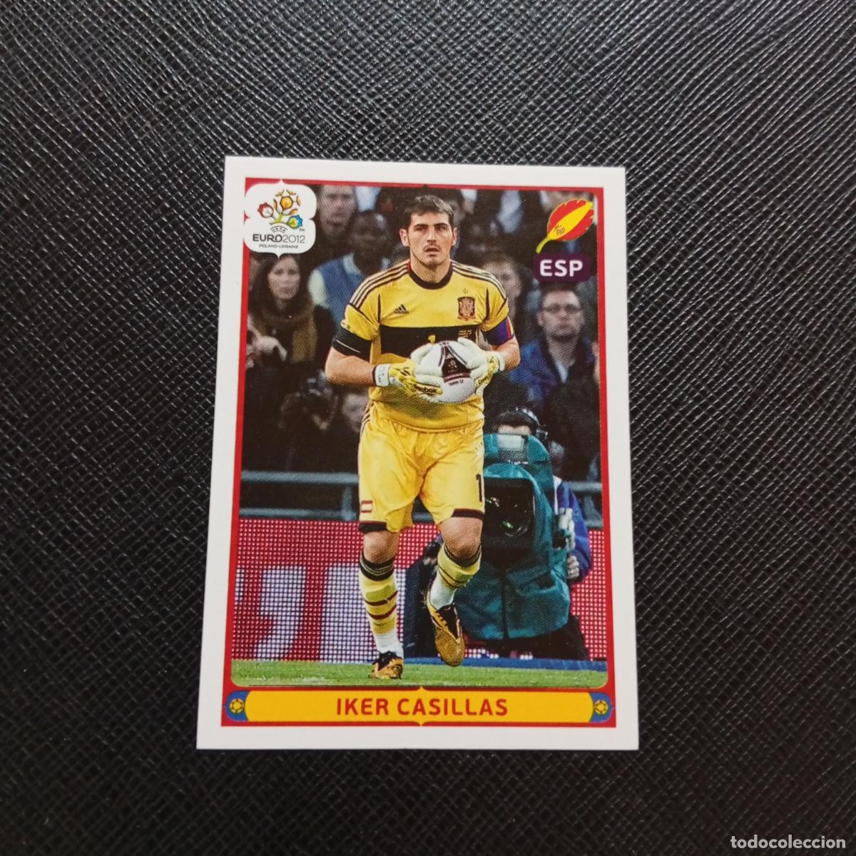 Fu&szlig;ball-Sticker: 307 IKER CASILLAS ESPA&Ntilde;A PANINI EUROCOPA POLONIA 2012 CROMO FUTBOL EURO 12 - SIN PEGAR - A21 PG28