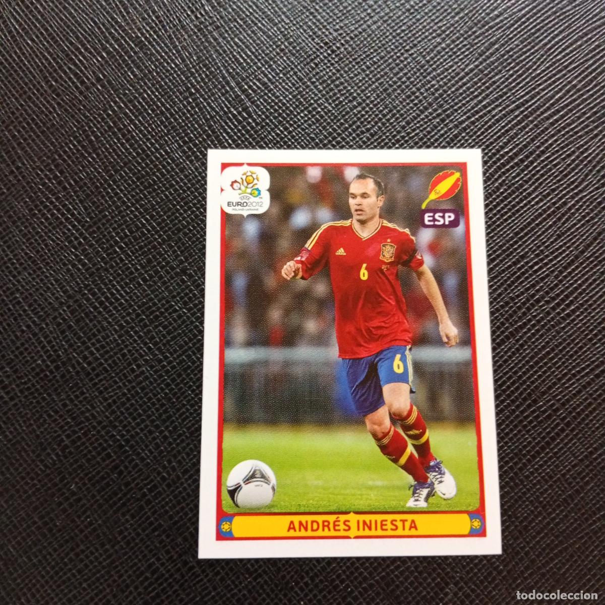 Figurine di Calcio: 309 INIESTA ESPA&Ntilde;A PANINI EUROCOPA POLONIA 2012 CROMO FUTBOL EURO 12 - SIN PEGAR - A21 PG28