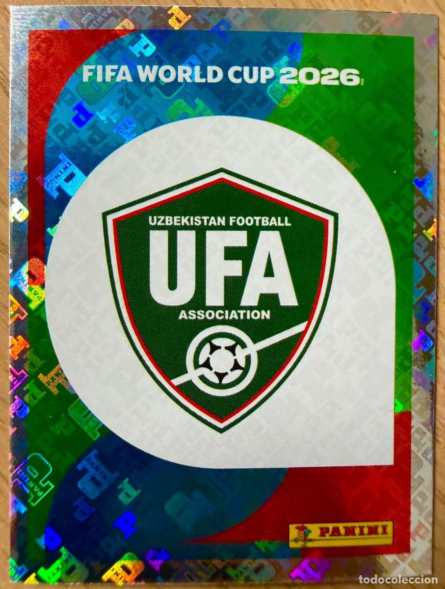 Cromos de Futebol: UZB1 UZB 1 ESCUDO UZBEKISTAN MUNDIAL FIFA WORLD CUP 2026 26 STICKER CROMO PANINI SIN PEGAR
