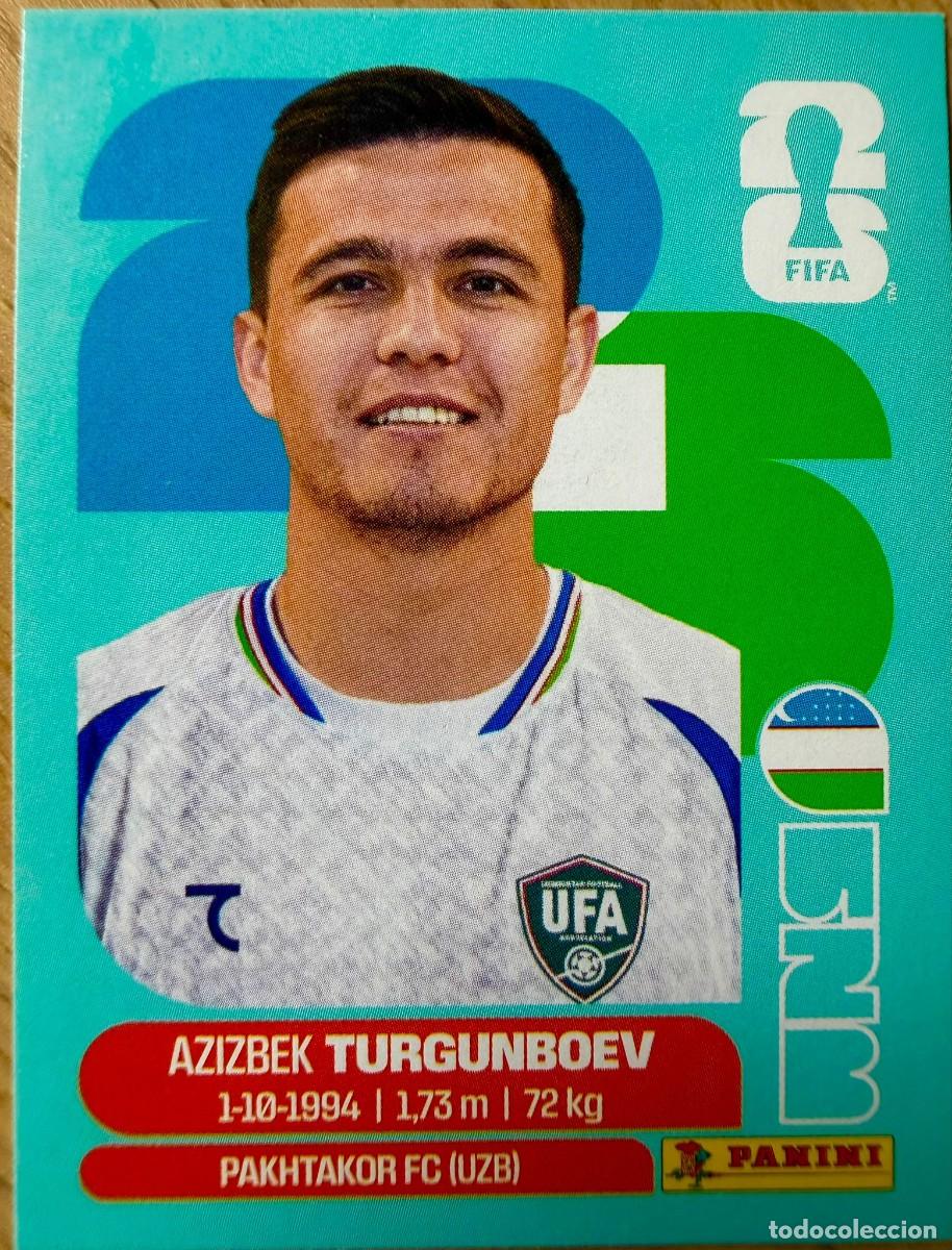 Cromos de F&uacute;tbol: UZB14 UZB 14 TURGUNBOEV UZBEKISTAN MUNDIAL FIFA WORLD CUP 2026 26 STICKER CROMO PANINI SIN PEGAR
