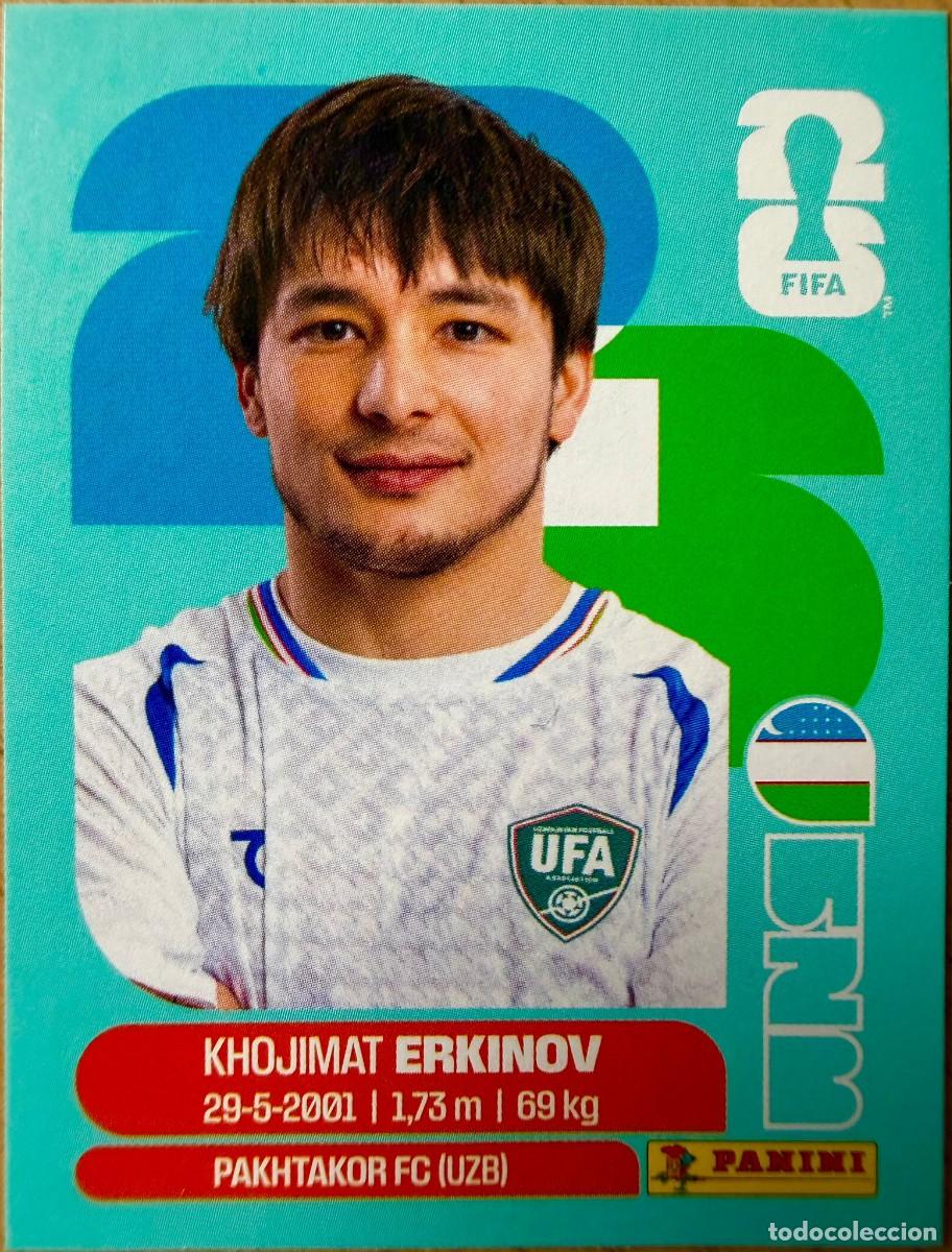 Cromos de F&uacute;tbol: UZB15 UZB 15 ERKINOV UZBEKISTAN MUNDIAL FIFA WORLD CUP 2026 26 STICKER CROMO PANINI SIN PEGAR