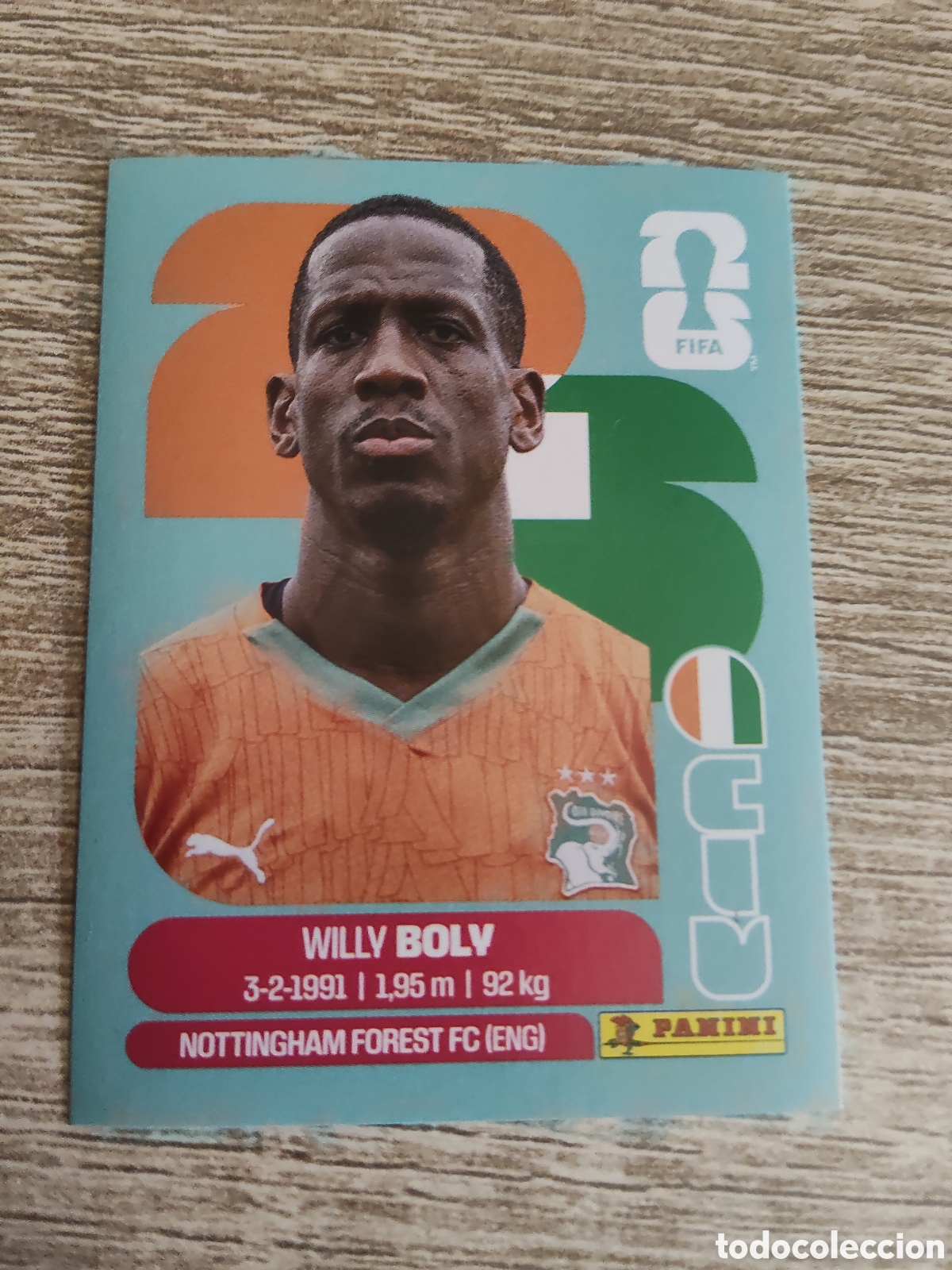 Cromos de F&uacute;tbol: Panini mundial 2026 CIV 7 Willy Boly Costa de Marfil