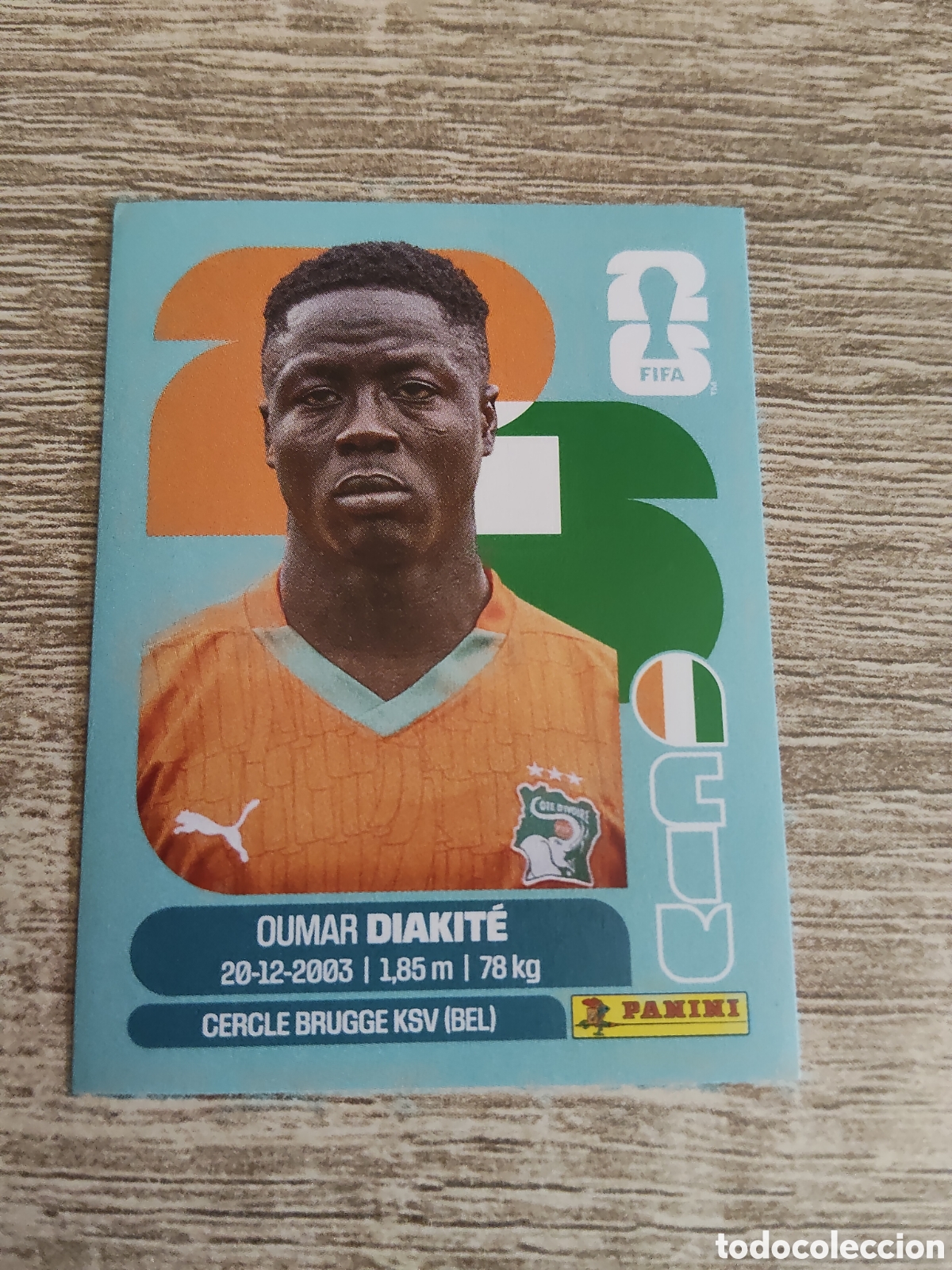 Cromos de F&uacute;tbol: Panini mundial 2026 CIV 20 Oumar Diakite Costa de Marfil