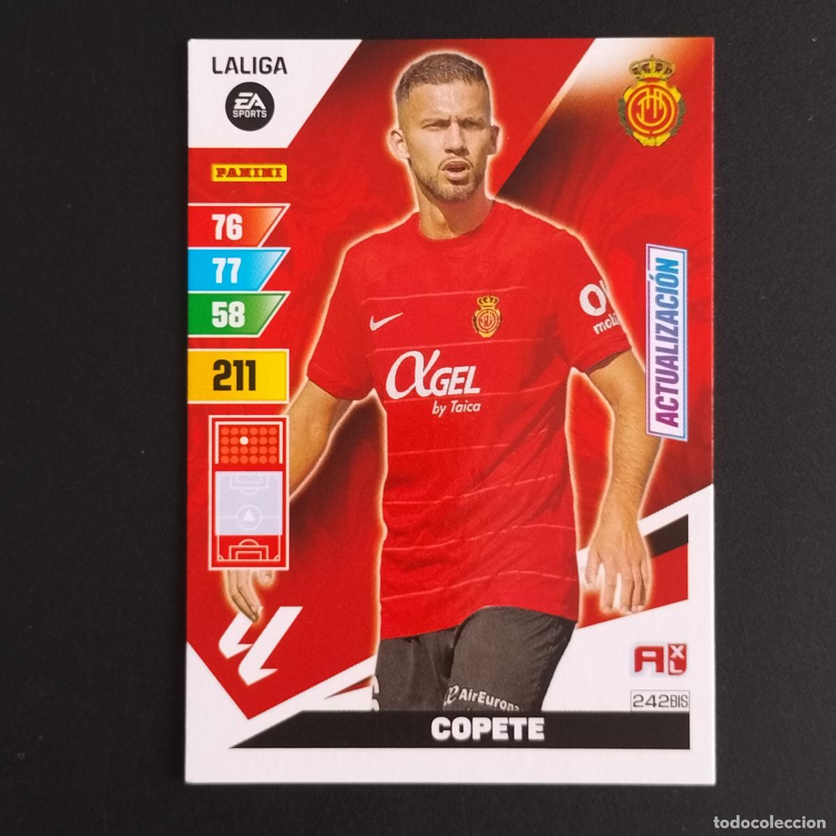 Cromos de F&uacute;tbol: 242 BIS COPETE ACTUALIZACION MALLORCA CROMOS ADRENALYN XL LALIGA CARD 2023 2024 23 24 PANINI