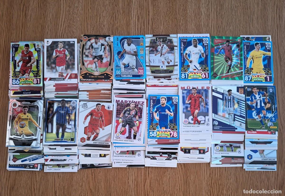Cromos de F&uacute;tbol: Lote 400 cards Futbol Soccer Topps Panini diferentes colecciones